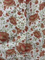 New Women’s Champion Western Floral Long Sleeve Pearl Snap Size 12 MM-46