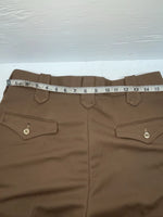 New Vintage Brown Dickson Jenkins Polyester Pants #2442 SS-36