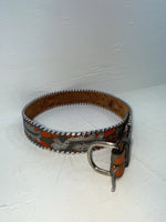 New Gray Genuine Leather Kentucky Orange Tooled 30” Belt #82005 JJ-166