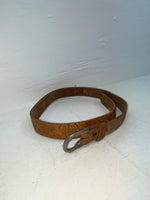 New Brown Genuine Leather Chambers Tooled 28” Belt #WY544 JJ-105