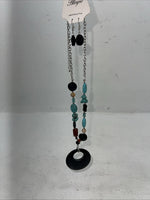 New Women’s Allegro Multicolor Beaded Necklace With Earrings. Lead Free A-89 