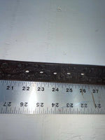 New Brown Genuine Leather Tooled 24” Belt #6400B JJ-100