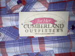 New Women’s Plaid Cumberland Outfitters Long Sleeve Button Up Shirt M 3B-37