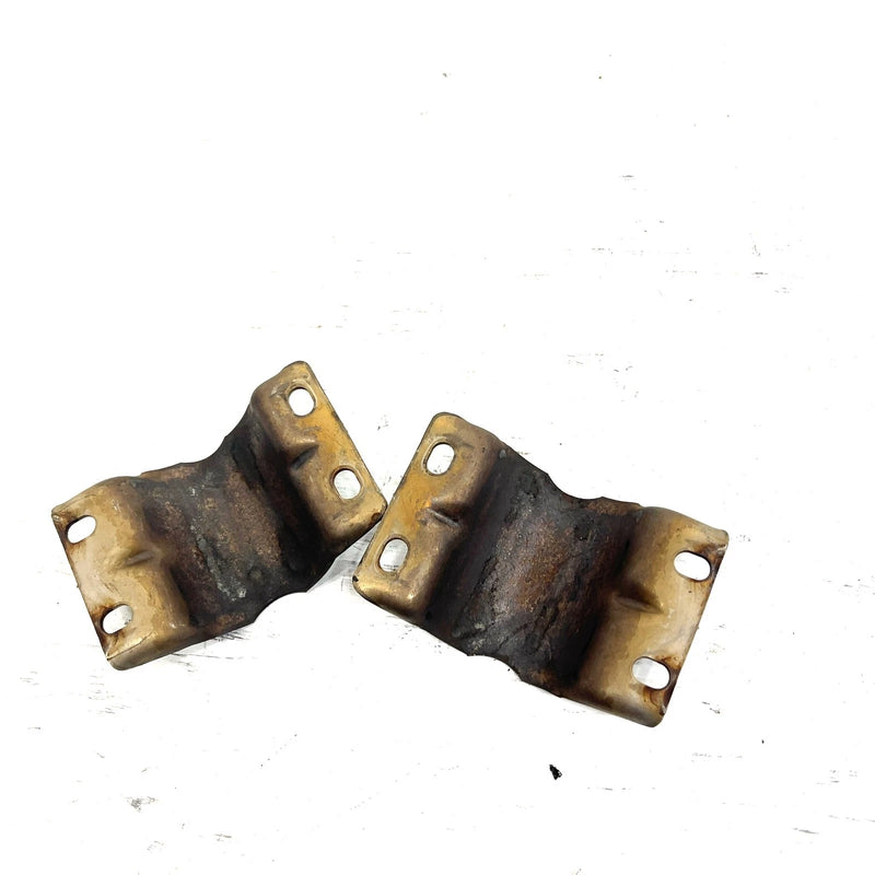 2004 John Deere Trail Buck 650 EXT OEM Exhaust Shield Clamp Pair 707600165 AJ1.1