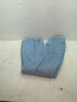 New Vintage Blue Checkered Lee Polyester Pants #2652644 VV-91
