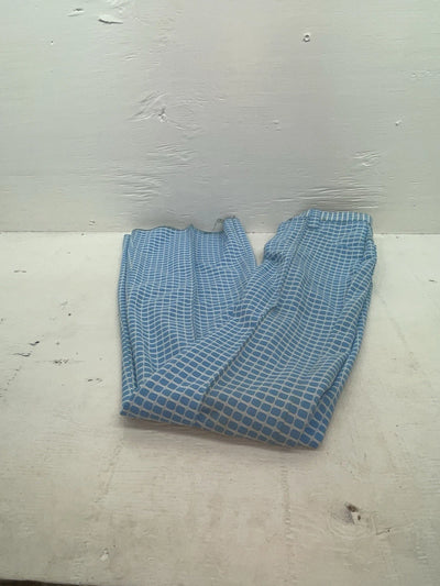New Vintage Blue Checkered Lee Polyester Pants #2652644 VV-91