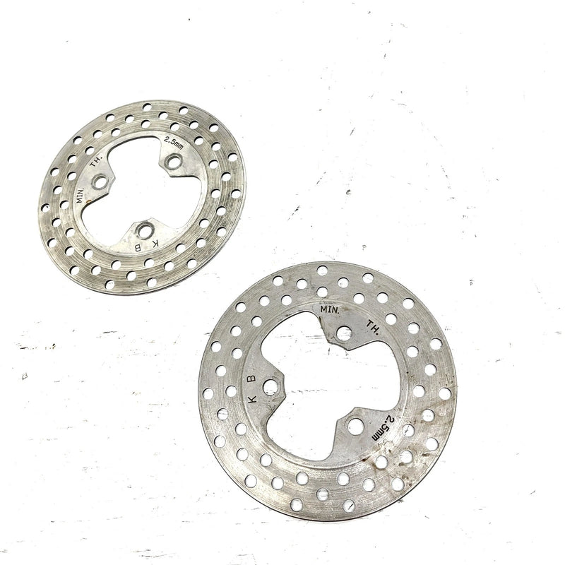01-08 Honda Sportrax 250 TRX250 OEM Front Brake Rotor Pair 45251-HN1-003 AH83