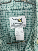 New Women’s Dickson Jenkins Green Design Long Sleeve Pearl Snap Size 30 GG-2