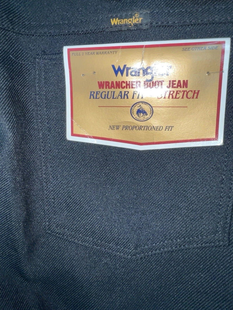 New Vintage Black Wrangler Polyester Pants #82BK ZZ-13