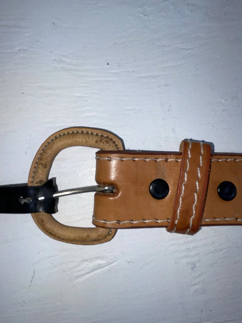 New Brown Genuine Leather Western Express Pendent And Tooled 32” Belt JJ-52