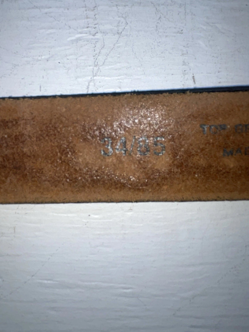 New Brown Genuine Leather Chambers Tooled 34” Belt #6971 JJ-61