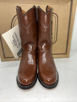 New Women’s Brown J. Chisholm Cowboy Boots. L102 5.5 5 1/2 M. 20-64