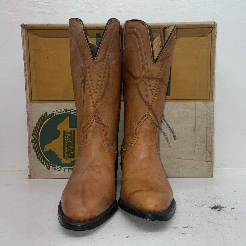 New Women’s Brown Texas Brand Cowboy Boots. 4844 9.5 9 1/2 M. 15-150