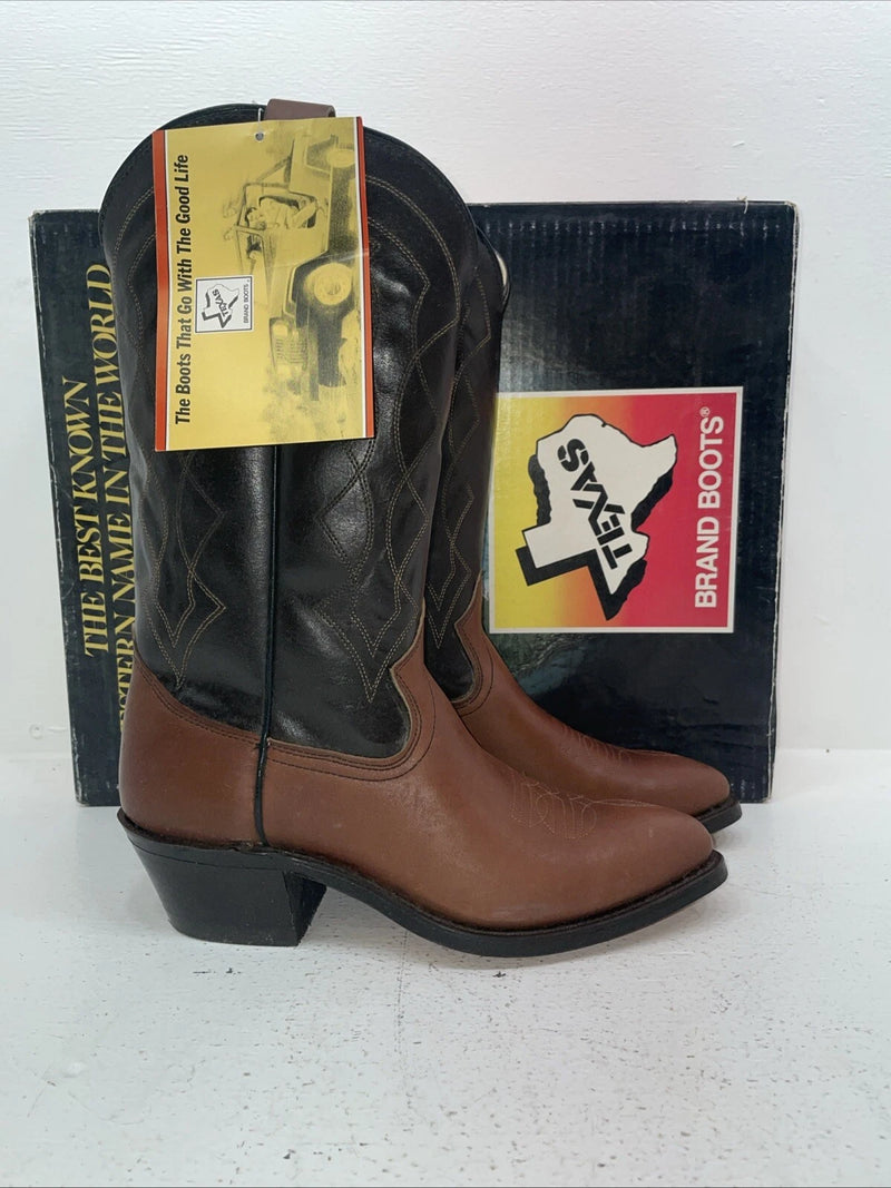 New Women’s Brown Texas Brand Cowboy Boots. 5101 8 D. 15-18