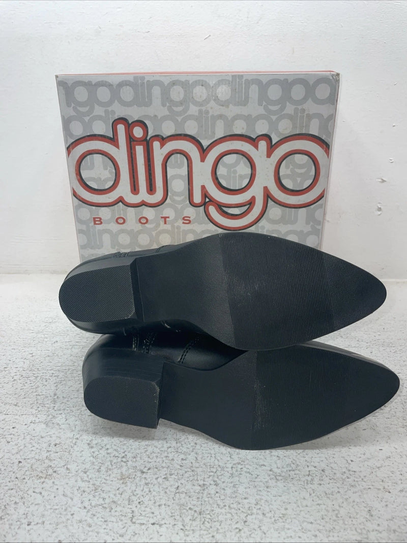 New Kids Black With Fringe Dingo Cowboy Boots. C 3220 4 D. 23-166