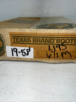 New Women’s Brown Texas Brand Cowboy Boots. L 195 6.5 6 1/2 M. 19-58