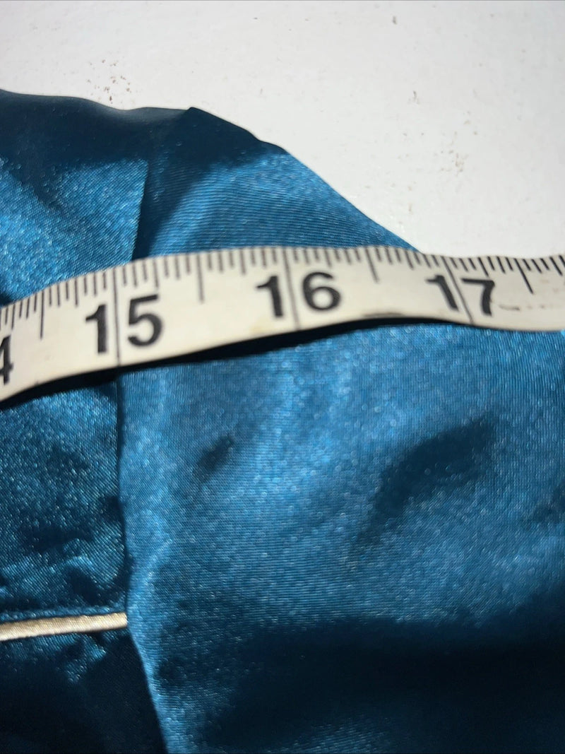 New Children’s Cumberland Outfitters Blue Satin Long Sleeve Button Up S 3C-50