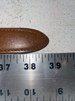 New Brown Genuine Leather Braided Rope 34” Belt #02-4702 Z-17