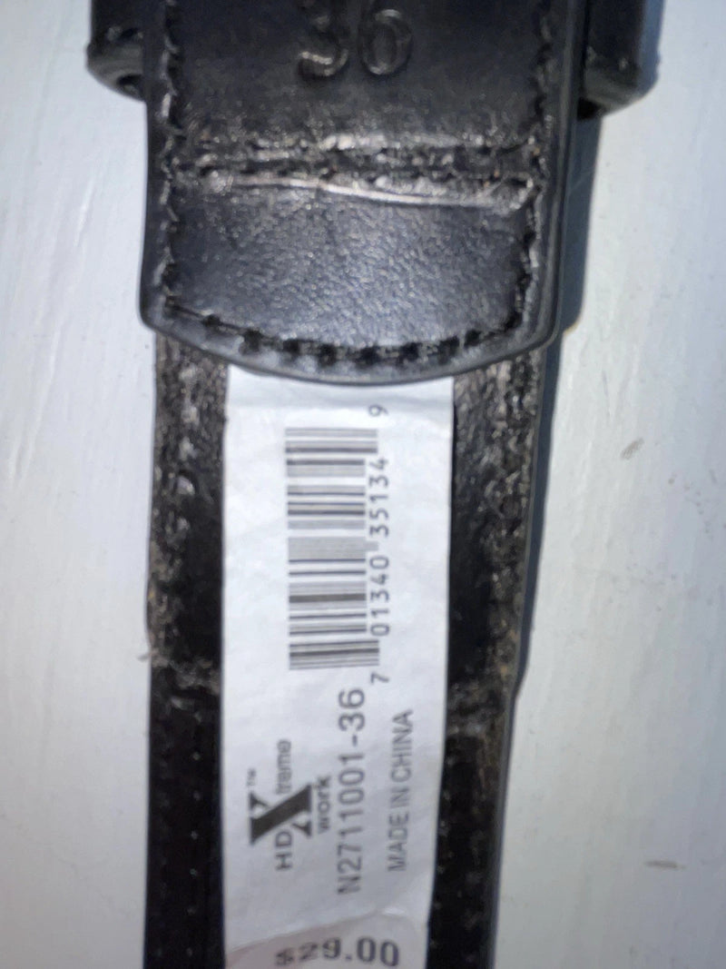 New Black Genuine Leather HD Extreme  36” Belt #N2711001 Z-156