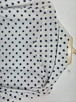 New Women’s Dickson Jenkins White Polkadot Long Sleeve Pearl Snap Size 30 KK-60