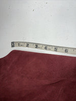 New Burgundy Congress Leather Show Chaps With Fringe Adjustable Waist 42” N-35