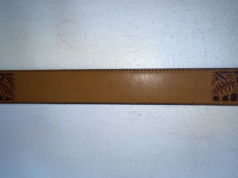 New Brown Genuine Leather Circle Y Tooled 30” Belt #9290 Z-94