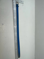 New Blue Genuine Leather Weaved 34” Belt #7030 Z-144