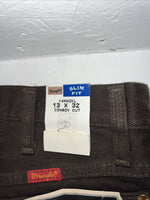 New Men’s Brown Cowboy Cut Slim Fit Wrangler Jeans. 13x32 G-6