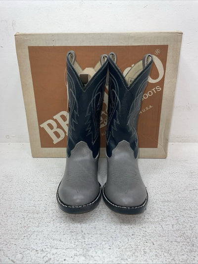 New Kids Gray Bronco Cowboy Boots. C 1892 1 D. 23-105
