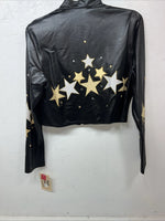 New Women Black 1849 Authentic Ranchwear long Sleeve Western show Shirt L UU-48