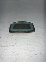 New Women’s Square Silver Turquoise Belt Buckle Mirror Middle F-12