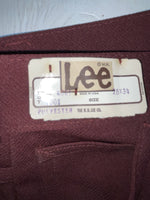 New Vintage Red Lee Polyester Pants #2004061 3A-117