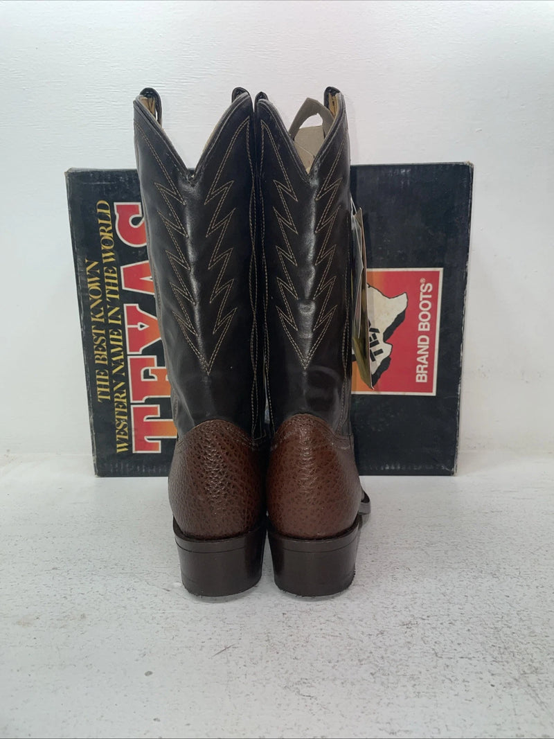 New Men’s Brown Texas Brand Cowboy Boots. 251627503 9 D. 4-116