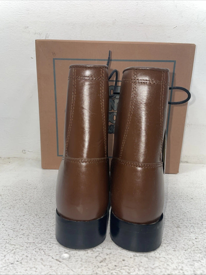 New Youth Brown Lace Up Smoky Mountain Cowboy Boots. 3040 Y 4.5 4 1/2. 22-111