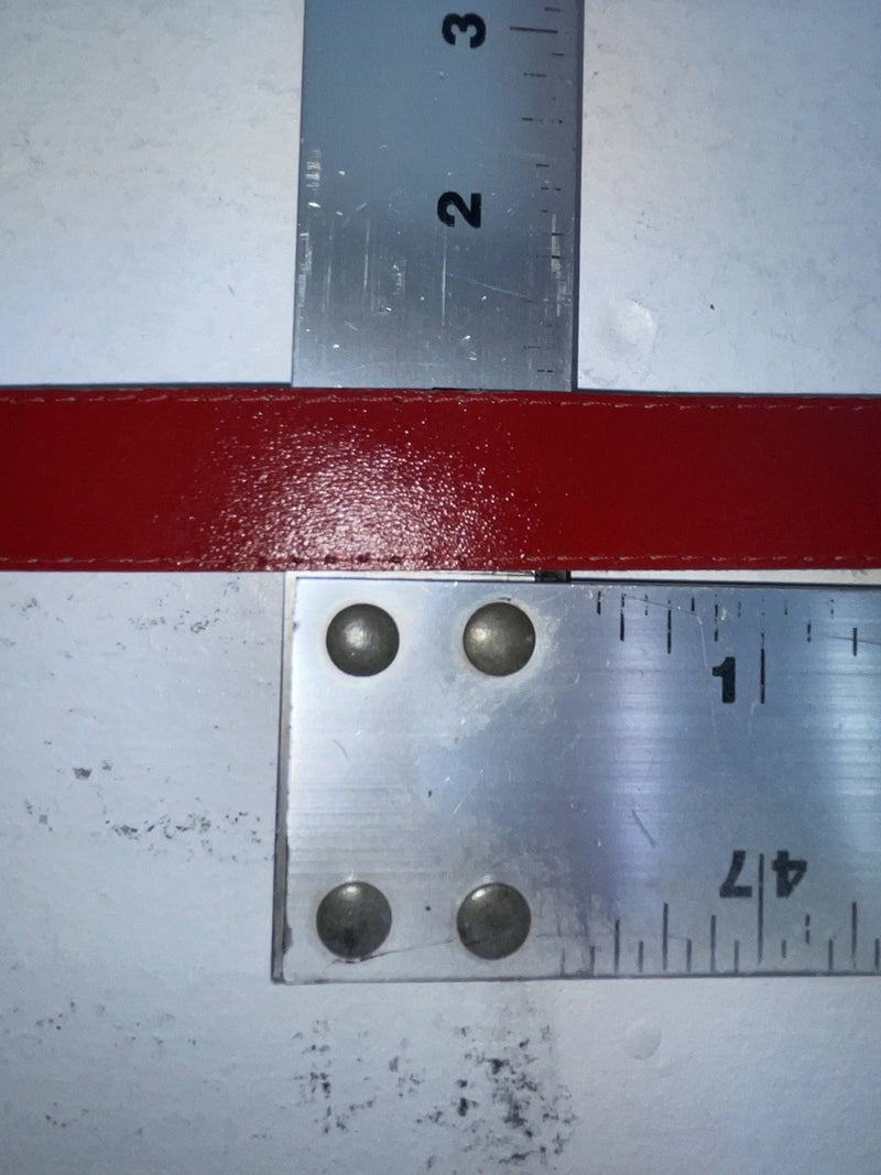 New Red Genuine Leather 40” Belt Z-84