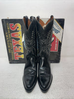 New Men’s Black Texas Brand Cowboy Boots. 1200 8 D. 1-107