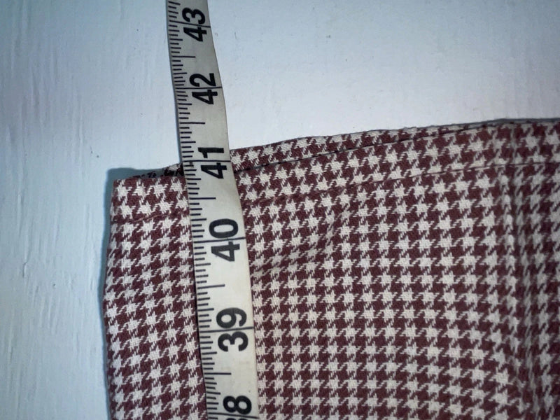 New Vintage Red And White Checkered Lee Polyester Pants #2600362 SS-84