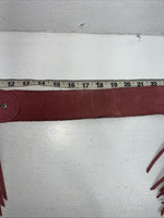 NOS Pink Show Chaps With Fringe Adjustable Waist 31” I-79