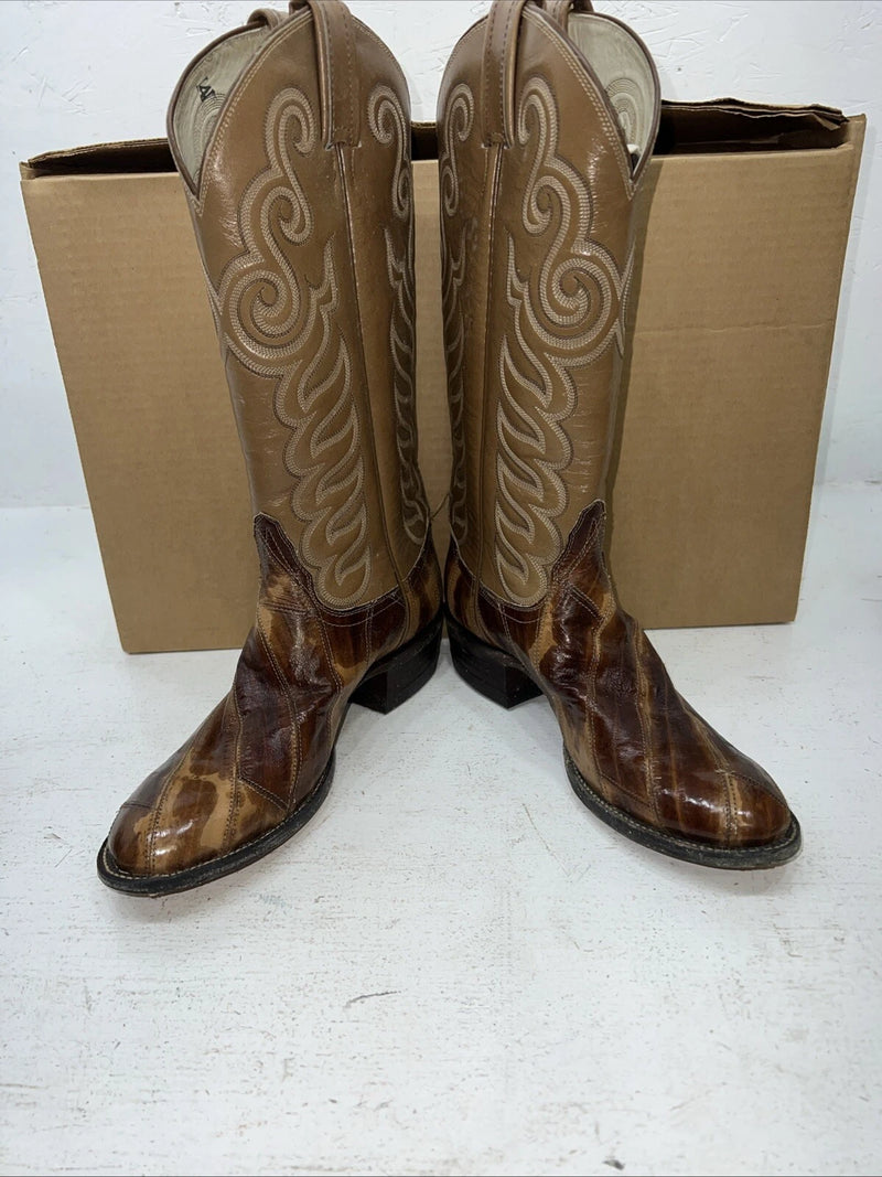 New Woman’s Brown Tony Lama Cowboy Boots. 8463 6.5 6 1/2 B. 18-50