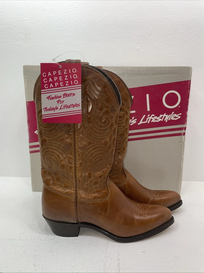 New Women’s Brown Capezio Cowboy Boots. L 394 8 M. 16-28