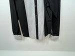New Women’s Black White Cowboy Threads Longsl Sleeve Button Up Shirt M 3B-50