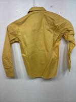 New Kids Karman Yellow Designed Long Sleeve Pearl Snap Size 6 YY-48
