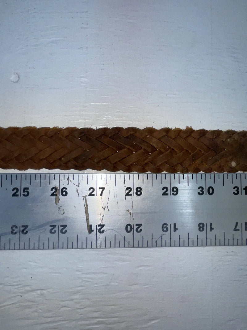 New Brown Genuine Leather Chambers Braided 28” Belt NN-45