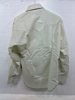 New Men’s Miller Green Stripe Long Sleeve Pearl Snap 16 X 35 Large CC-60