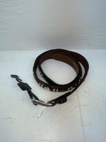 New Brown Genuine Leather Nocona Gold Pendent 44” Belt #2413644 NN-143