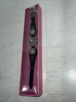 New Women’s Blazin Roxx Black With Flower Bling Watch. 3102601 D-13