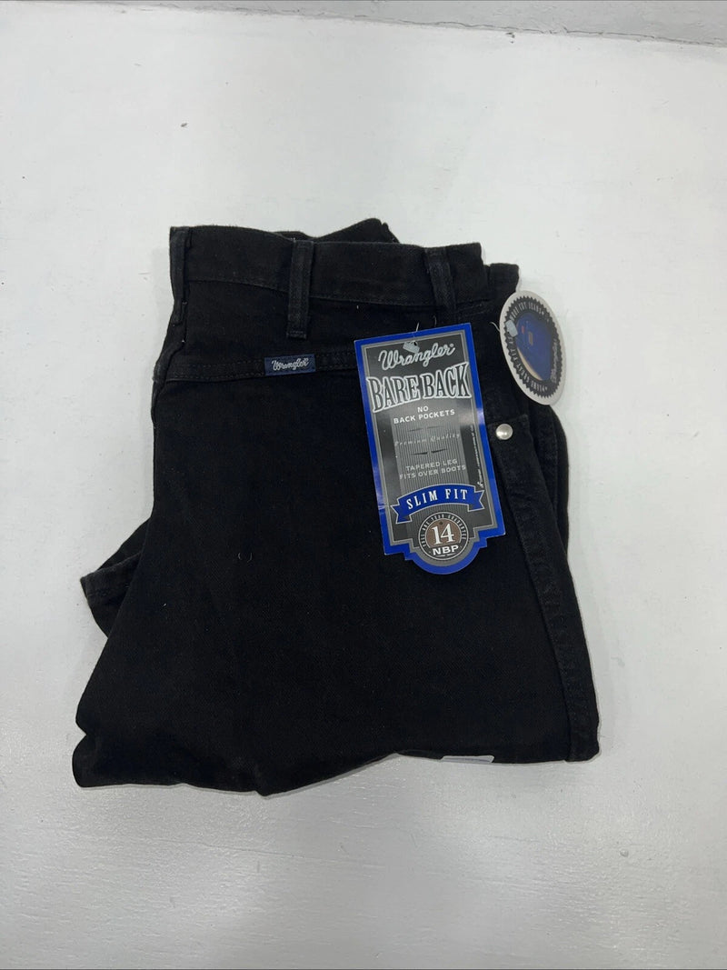 New Women’s Black Bareback Slim Fit Wrangler Jeans. 11x36 H-14