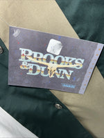 New Men’s Brooks&Dunn Green Short Sleeve Button Up Shirt Shoulder Pads. M S-37