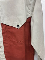 New Kids Cowboy Threads Tan Orange Long Sleeve Button Up Size 16 DD-81