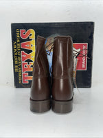 New Men’s Brown Lace Up Texas Brand Cowboy Boots. 8721 8 D. 1-127